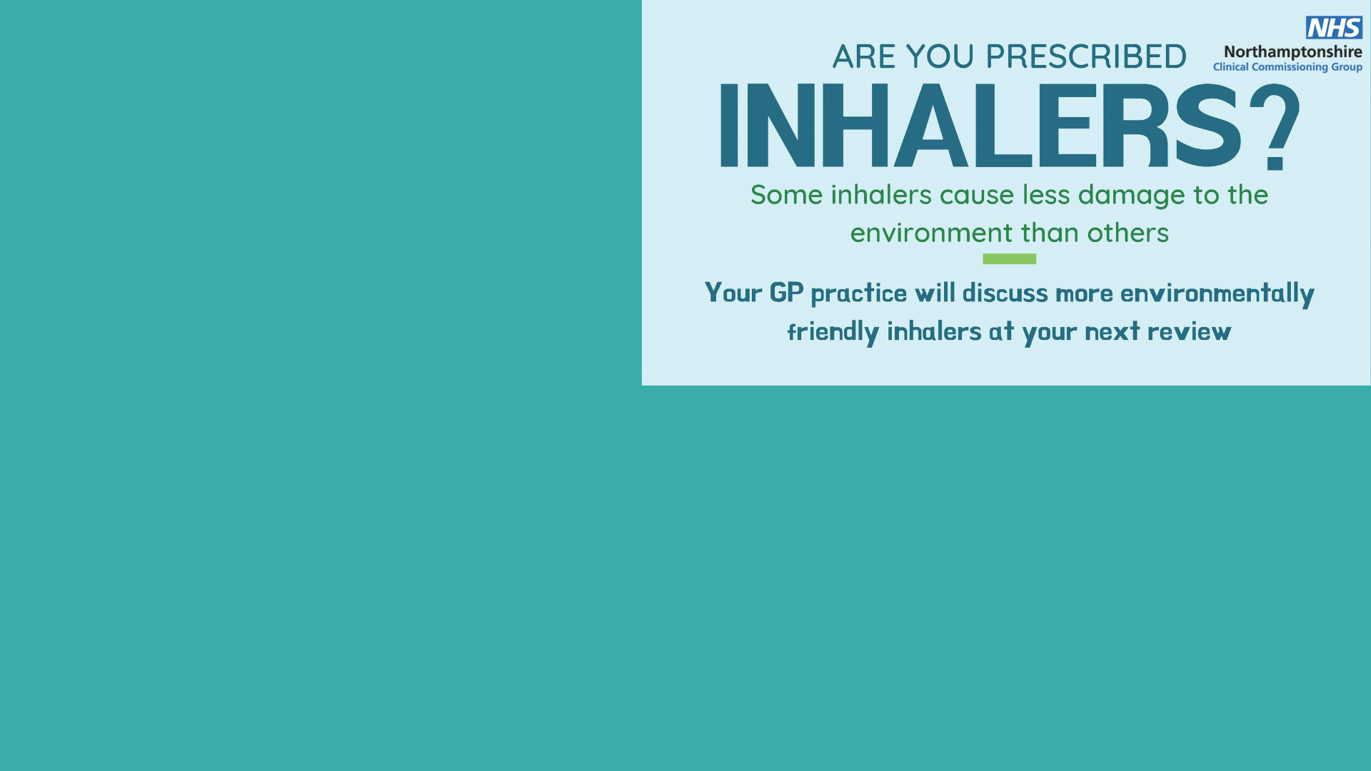Are you prescribed inhalers?
